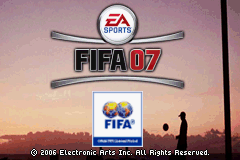 FIFA Soccer 07 Title Screen